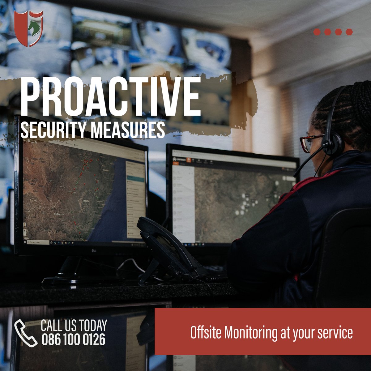AfriGuardSA's tweet image. Upgrade your security with offsite monitoring! Enjoy 24/7 real-time surveillance, stay ahead of breaches, and keep your assets safe. Invest in uncompromised safety today. Contact us at 086 100 0126. #OffsiteMonitoring #Security #Safety #HomeProtection #BusinessSecurity #AfriGuard
