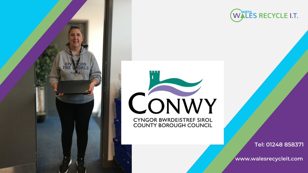 Exciting news! Donated device empowers Conwy County students in pursuing education. Broadening horizons, shaping brighter futures! 🎓📚🌐 #EducationMatters #EmpoweringYouth #GivingBack #ConwyCountyCouncil