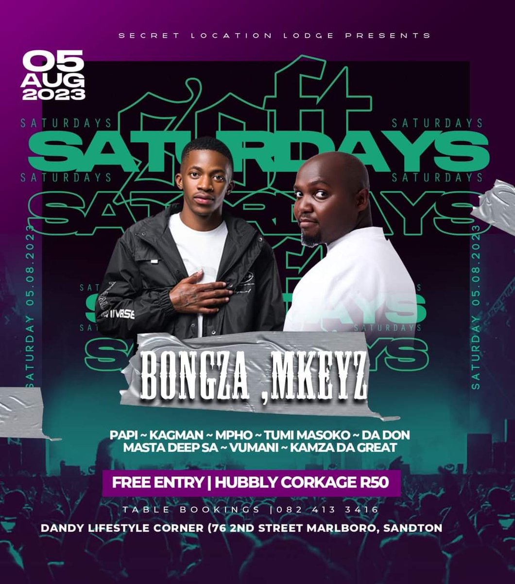 Papa Karabo. (@tumimasoko_dj) on Twitter photo #SoftSaturdays w/ <a href="/SoxXWodumo/">Soxx Wodumo👑</a>
Ft. Bongza & MKeyz
📍 Dandy's Lifestyle Corner
<a href="/_93Lifestyle/">SecretLocationLodge</a> #SoftSaturdays w/ <a href="/SoxXWodumo/">Soxx Wodumo👑</a>
Ft. Bongza & MKeyz
📍 Dandy's Lifestyle Corner
<a href="/_93Lifestyle/">SecretLocationLodge</a>