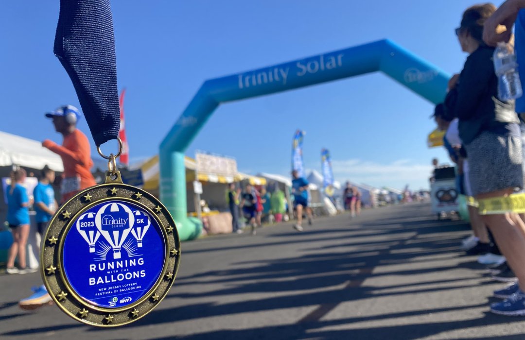 Trinity_Solar's tweet photo. Great job to everyone who ran the Trinity Solar Running with the Balloons 5K at the NJ Balloon Festival! 🎉
Our team had fun cheering on the participants and meeting everyone who stopped by our booth.
#TrinitySolar #EnergyWithIntegrity #WeMakeSolarSimple #NJBalloonFest2023 https://t.co/WYBuWxzpoO