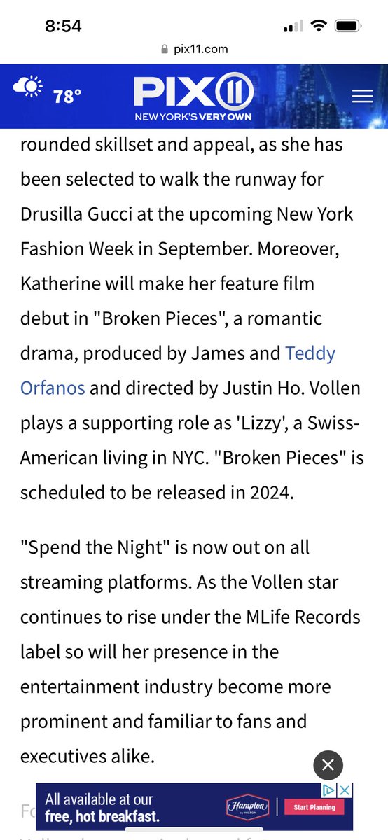 Spend The Night <a href="/vollenkatherine/">Katherine Vollen</a>  Out Now🎙️🔥🔥 #katherinevollen #vollenkatherine #spendthenight #mliferecords #mlifemusicgroup 
pix11.com/business/press…