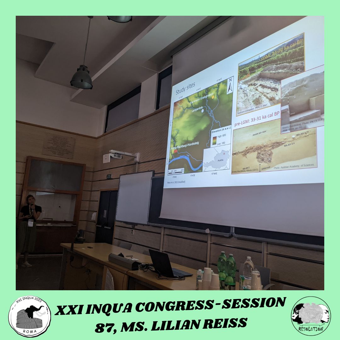 ERC_RESOLUTION's tweet photo. Go on our Ig to discover #faunacomposition in #EarlyGravettian and #LastGlacialMaximum and how #stableisotopes let Ms. Lilian Reiss to demonstrate at @InquaRoma2023 there was “a shift in species and nitrogen isotope baseline between Early Gravettian and LGM.” @AndrePicin @andzerb https://t.co/z6ohlGbOJF