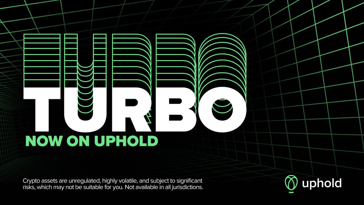 🐸 $TURBO is available on Uphold! @TurboToadToken is a meme coin &  community-based, AI-powered crypto ecosystem. TURBO believes in the  potential of collective intelligence & the fusion of human creativity with  AI