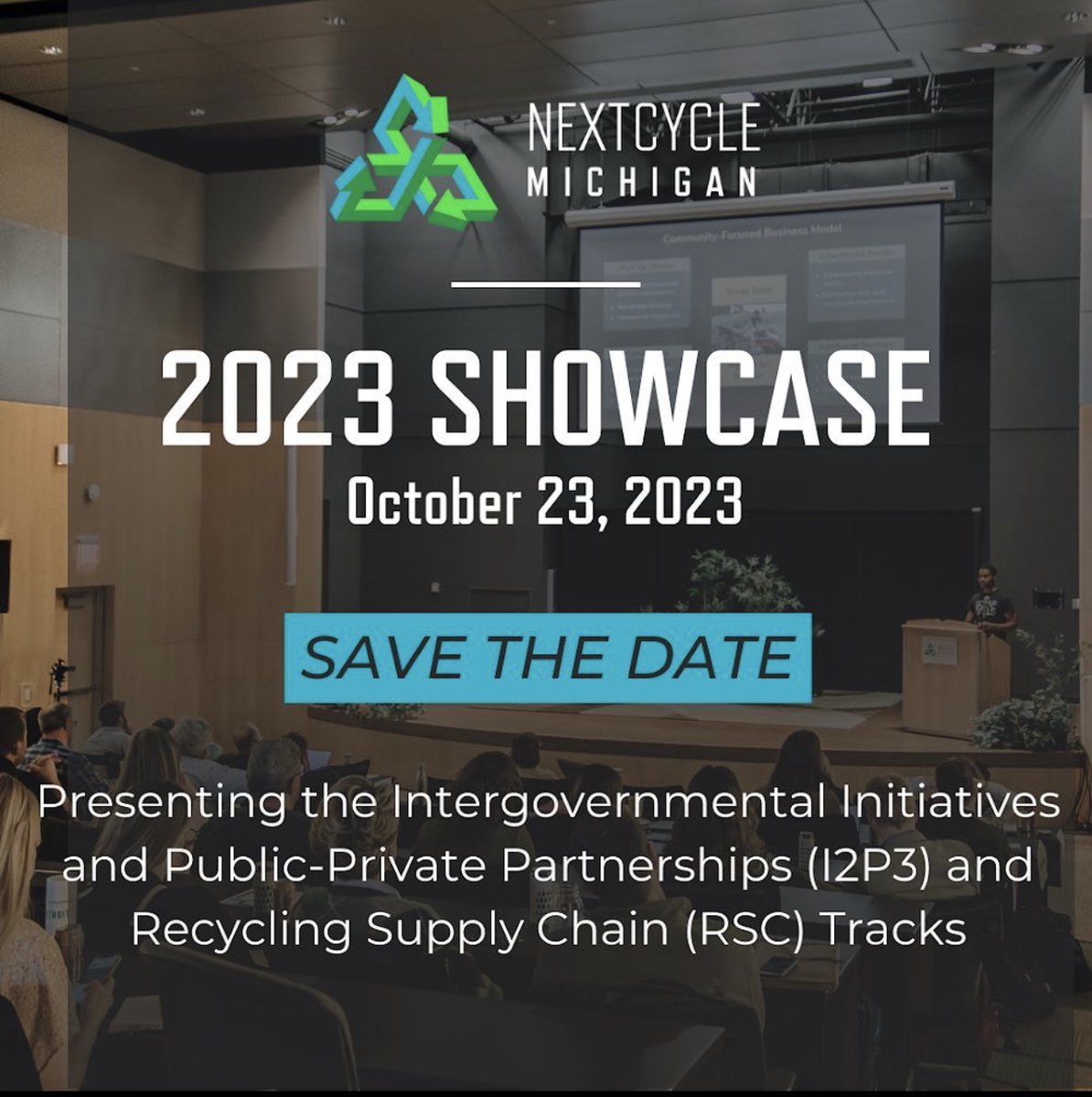 Save the date! The Fall 2023 NextCycle Michigan Showcase is on October 23rd, 2023. Registration details will be announced soon! Learn more about the program here: nextcyclemichigan.com