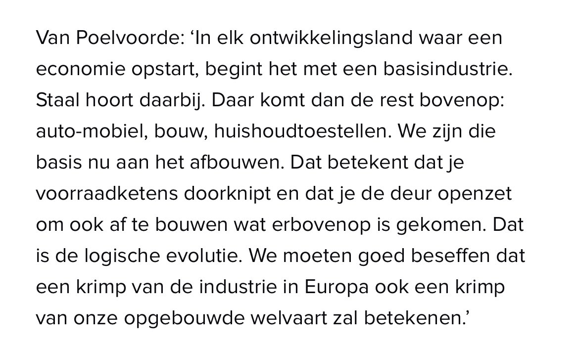 meerlina's tweet image. Ook Geert Van Poelvoorde van @ArcelorMittalBE waarschuwt voor het domino-effect wanneer je  voorraadketens doorknipt. Gaat op voor staal, maar evenzeer voor de basis chemie. #projectone