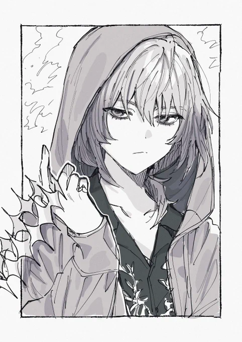 黒の方はずっとパーカーかぶってそう