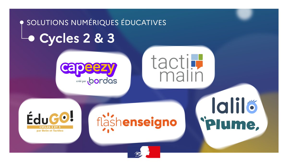 reseau_canope's tweet photo. 📳 Enseignants des 12 #TNE, formez-vous aux solutions numériques éducatives dédiées aux #cycle2 et #cycle3 : FlashEnseigno, @lalilo_lecture, @plume_app, Capeezy, Tactimalin ou encore EduGo.
Formations &amp; infos 👉 https://t.co/zdOpQtayUU https://t.co/9k8DmmpF4Z