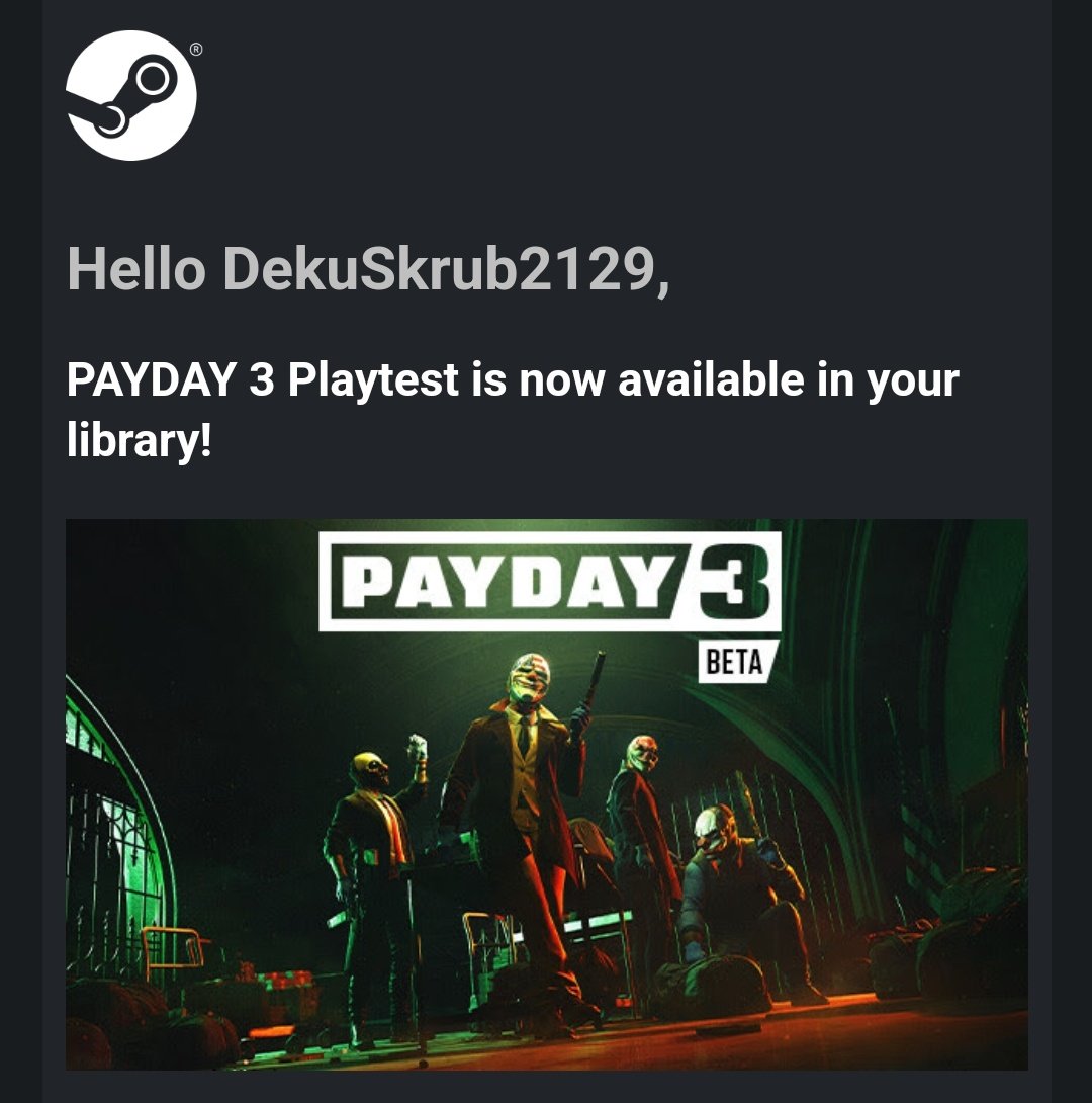 Well, there go all plans for the next few days <a href="/PAYDAYGame/">PAYDAY 3</a>
