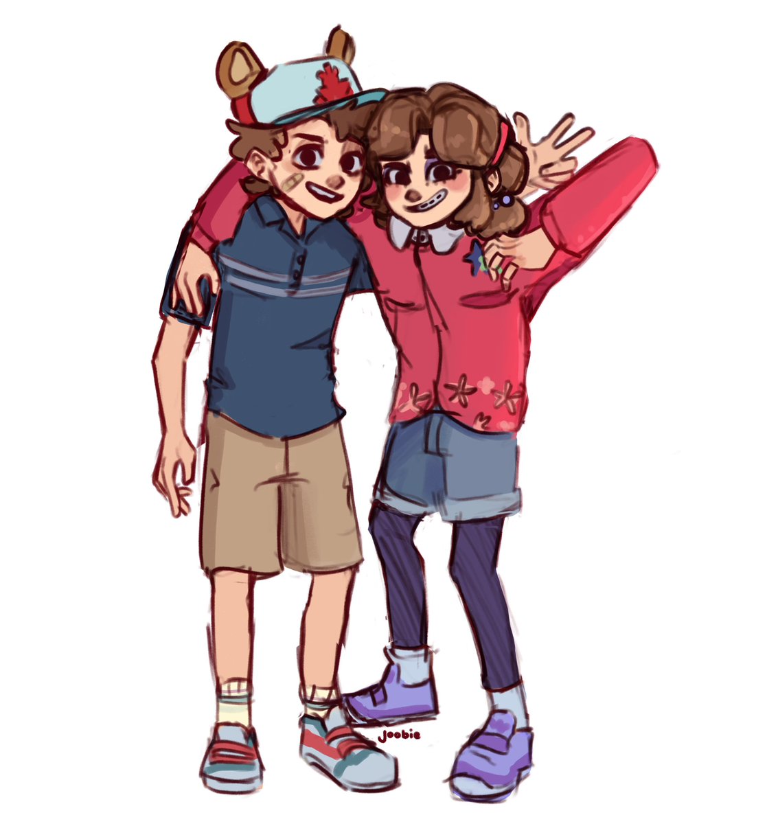 Dipper and Mabel as Gregory and Cassie :] #fnaf #SecurityBreach #securitybreachruin #gregoryfnaf #cassiefnaf #fnaffanart #GravityFalls #dipperpines #mabelpines #GravityFallsfanart