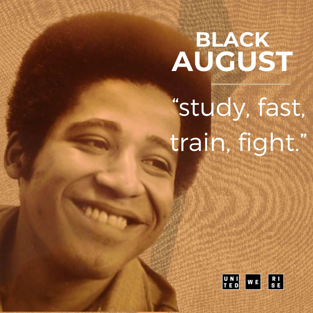 EveryBlackBody's tweet photo. “Black August” commemorates the fallen freedom fighters of the Black Liberation Movement. 

Source: Study, fast, train, fight: The roots of Black August by Joe Tache

#EveryBlackBody #BlackLiberation #FreePoliticalPrisoners #Rebellion #Revolution #Resistance #NoCriminalization https://t.co/C9YTYf2Oop
