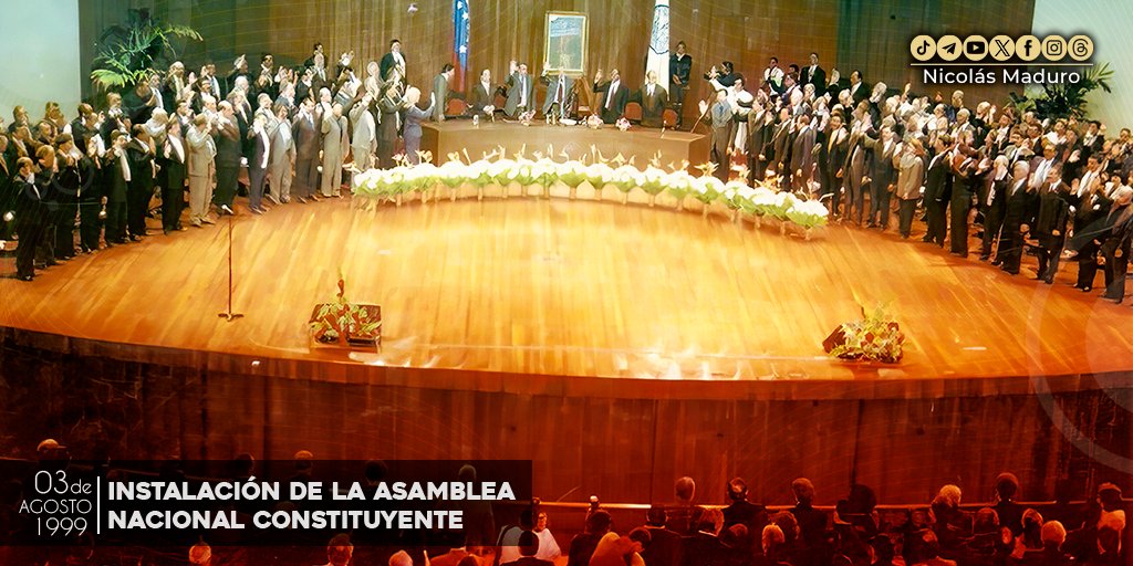 La Asamblea Nacional Constituyente de 1999 inauguró una etapa de profundos cambios políticos en nuestro país, la participación popular daba su primer aliento de vida, sellando uno de los momentos más brillantes de la Revolución Bolivariana, digno de ser exaltado por la historia.
