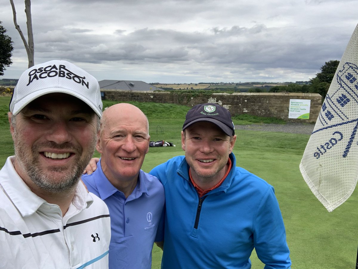 Nice day playing <a href="/AlnwickGolf/">Alnwick Castle Golf</a> with <a href="/GHicky/">Graeme Hudson</a> &amp; Dad