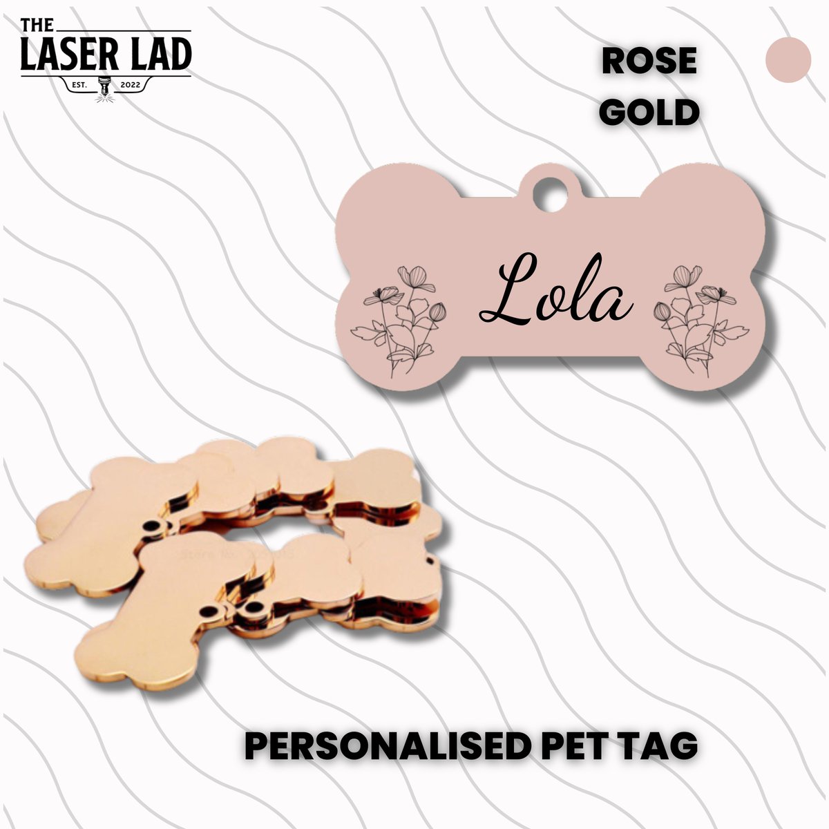 Unleash the Paw-some Style! Your Furbaby deserves the best, just like mine! Get your own Personalised Pet ID Tag now and let your furriend's cuteness shine! Order here at thelaserlad.com #petidtag #custompettag #cutepets #adorabletags #thelaserlad