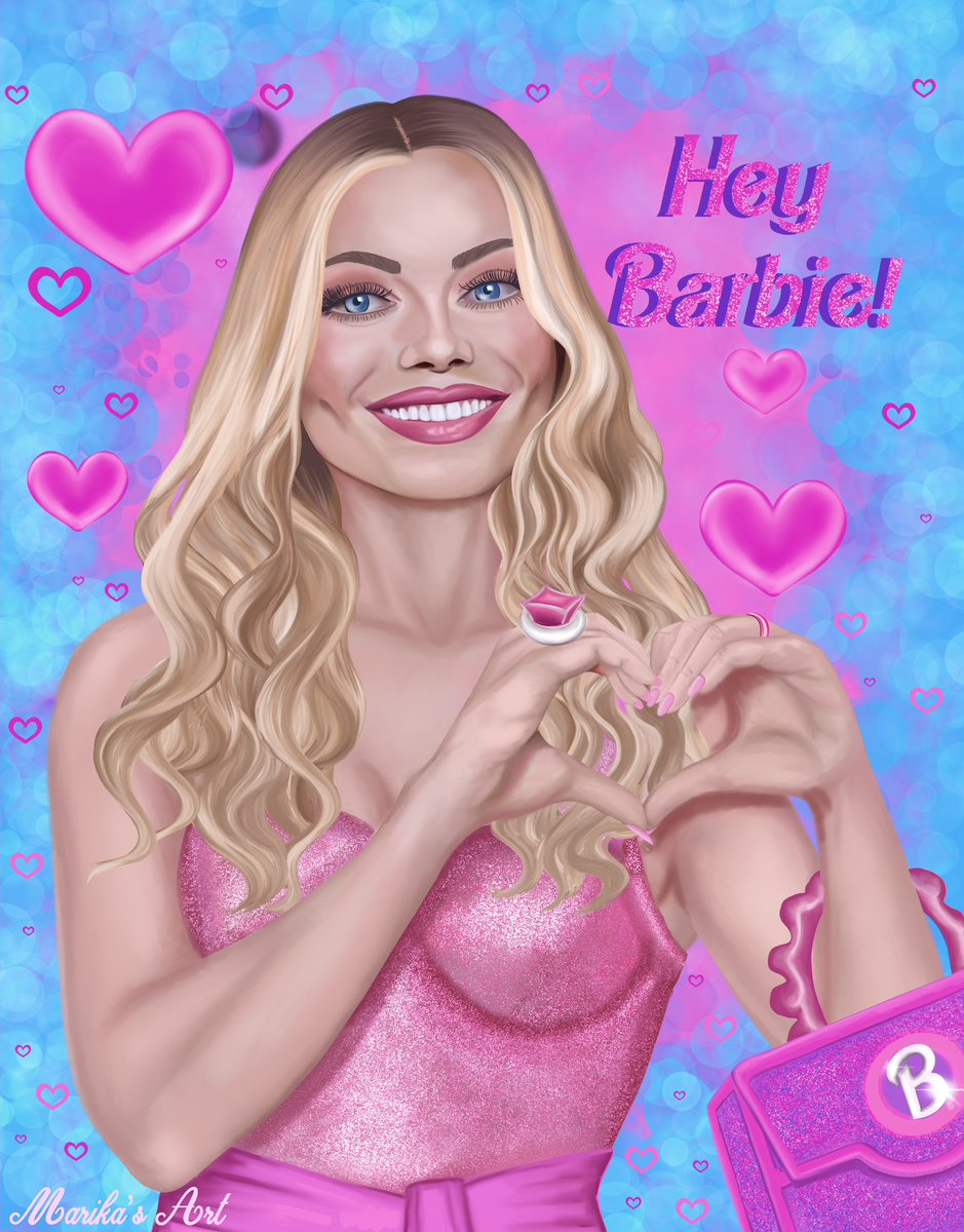It’s been a while since I’ve drawn, I went to see Barbie the other night, I thoroughly enjoyed it, so I decided to draw her.
#Barbie #artwork #pink #pretty #Fashionista #glamour #MargotRobbie