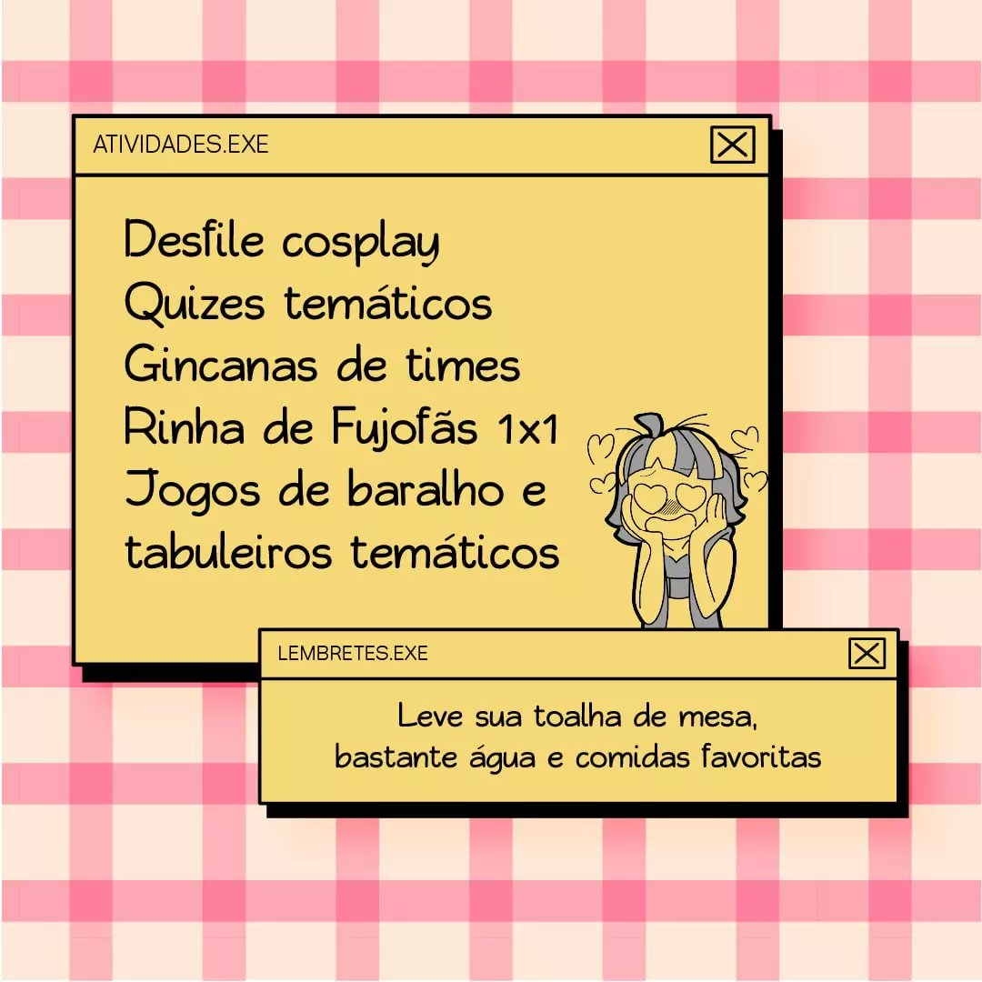 Uma tarde toda dedicada e personalizada para nossos Fujofãs ✨💖

Save the date: 19 de Agosto às 14h no Parque Flamboyant

#bl #anime #fujoshope #haikyuuday