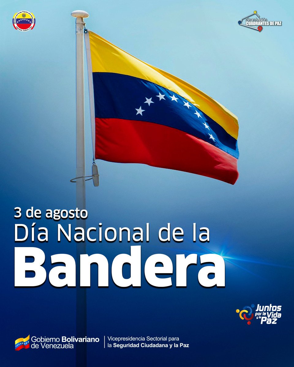 📆 || Tal día como hoy un #3AGO del año 1806, el Generalísimo Francisco de Miranda en compañía de los integrantes de su expedición libertadora tocó suelo venezolano, en la Vela de Coro, y desplegó por primera el tricolor nacional, la cual denominaron 'Bandera Madre' ¡Viva nuestro