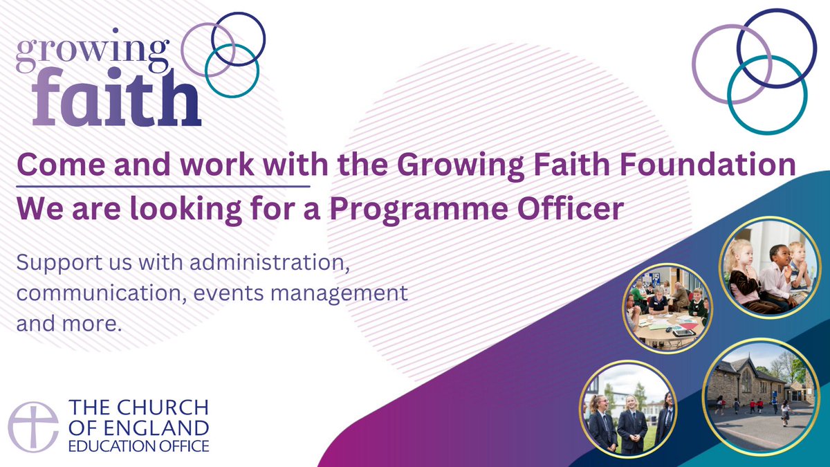 CherylGovier's tweet photo. 🎉Exciting times for the Growing Faith Foundation!

➡️We are looking for a new member to join the team! If you or someone you know could become our Programme Officer, then check this role out and share widely:

🔗https://t.co/N2XWDawciN https://t.co/VrDTSCwl5h