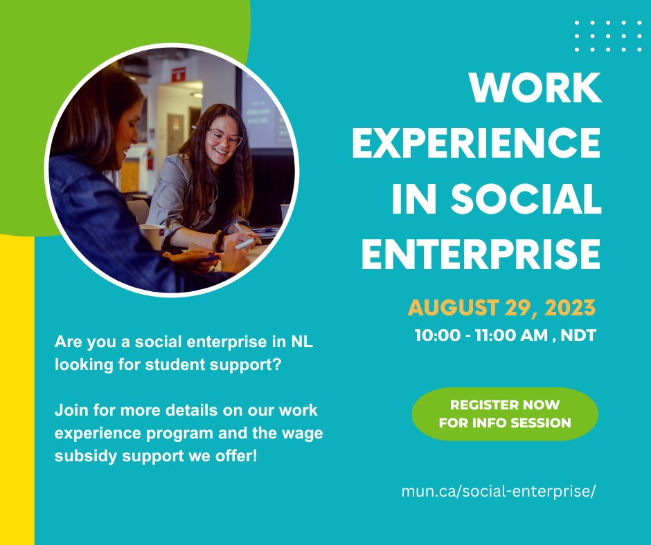 On Aug. 29 from10-11am, we are hosting an info session on our WESE program to talk about the type of positions that are eligible, wage subsidy amounts &amp; some important updates to the application process, including new dates/timelines. 

Register here: 
eventbrite.ca/e/work-experie…