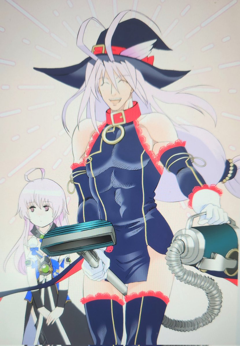 これは村正とニムエ(実●性)の衣装を交換したイラストですね あまり大差ない