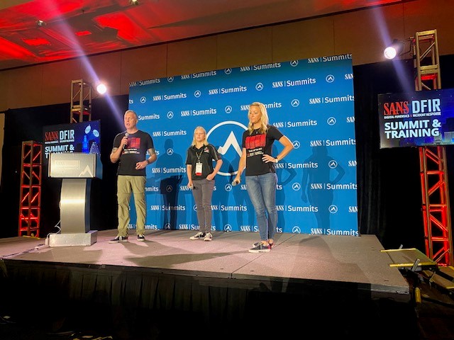 SANS DFIR (@sansforensics) on Twitter photo And we are live! The #DFIRSummit chairs <a href="/HeatherMahalik/">Heather Mahalik Barnhart</a>, <a href="/PhilHagen/">Phil Hagen</a> and <a href="/megan_roddie/">Megantron (@megan@infosec.exchange)</a>
opening the summit welcoming attendees
Don't miss out, join now: sans.org/u/1pkc
#IR #IncidentResponse #DFIR And we are live! The #DFIRSummit chairs <a href="/HeatherMahalik/">Heather Mahalik Barnhart</a>, <a href="/PhilHagen/">Phil Hagen</a> and <a href="/megan_roddie/">Megantron (@megan@infosec.exchange)</a>
opening the summit welcoming attendees
Don't miss out, join now: sans.org/u/1pkc
#IR #IncidentResponse #DFIR