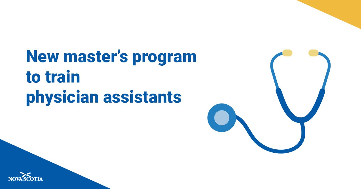 nsgov's tweet photo. New Master’s Program to Train Physician Assistants https://t.co/yY9Lo87iAZ https://t.co/U9hWWlIZIA