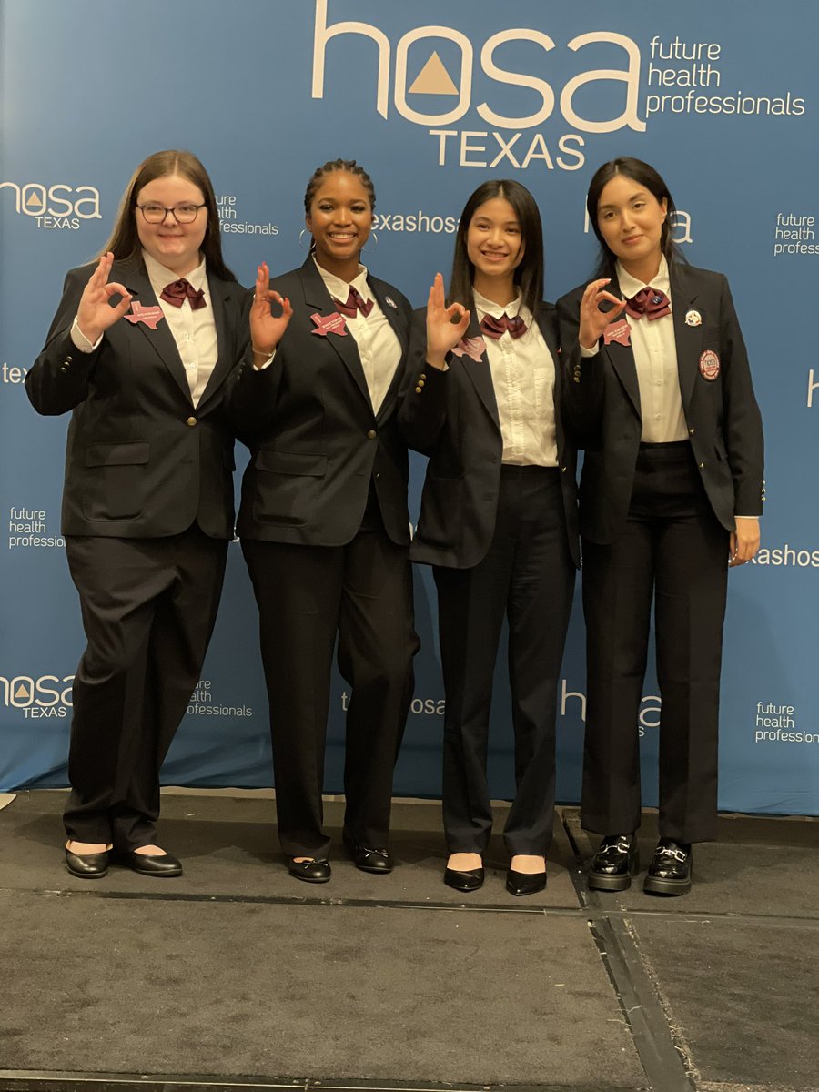 HOSA Area 6 Officers!! Monique Thompson and Aseel Elmansori demonstrate leadership and represent Nimitz High School with pride! Way to go ladies!! 
 
<a href="/drasmithdc/">Andrea Smith</a> <a href="/MrAndersonCTE/">Jarrod</a> @TexasHOSA <a href="/AldineCTE/">Aldine CTE</a> <a href="/NimitzHS_AISD/">Nimitz High School</a> <a href="/nimitzhosa/">Nimitz Hosa</a>