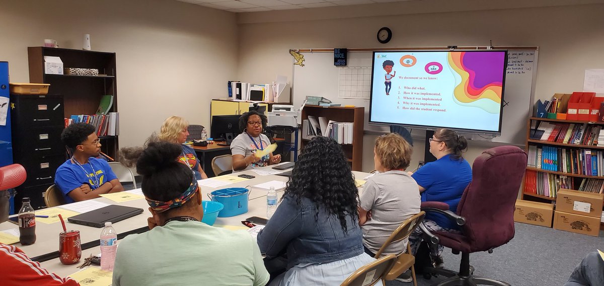 PrincipalDuncan's tweet photo. Learning Rotations (SIOP, Best Practices, Tech 101, &amp; SPED) are in full effect this morning! Shoutout to my Rockstar @KilloughEagles Specialist Team for leaded such engaging &amp; informative sessions! #BuildYourBench #ReachingNewHeights #IAMKMS https://t.co/udLLWqcrB8
