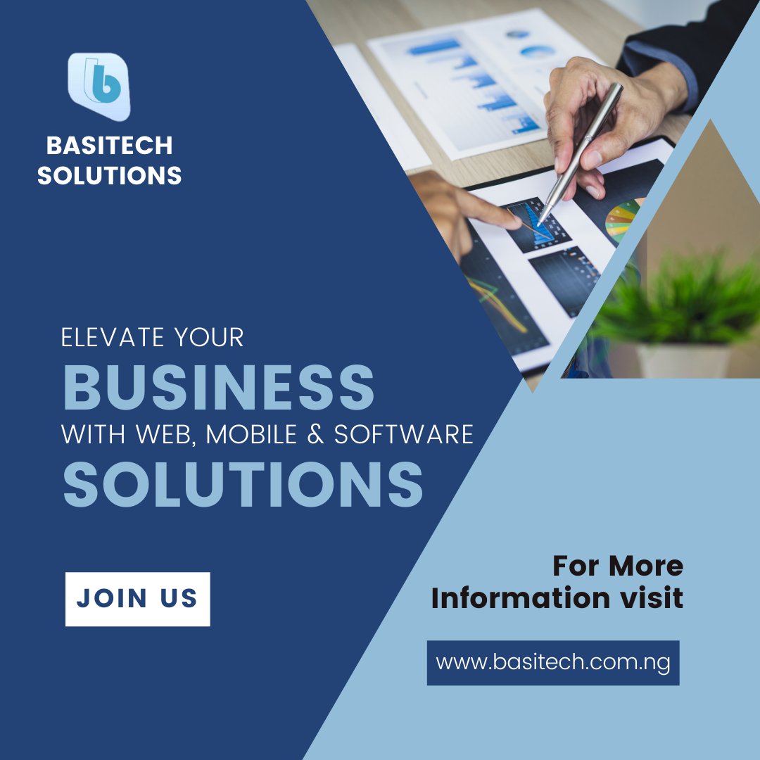 BasitechS's tweet image. Where Creativity Meets Technology 🌐💡 Elevate your business with bespoke web and software solutions crafted by Basitech Solutions. Let&apos;s turn your ideas into digital reality! #TechInnovation #BasitechSolutions #basitech