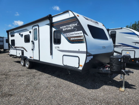 ❗2022 Northern Spirit 2549BHX on sale! $46,995 + HST❗Double bunk travel trailer, 1 slide, sleeps 5-6
Dry weight: 5,409 lbs | Total length: 30' 4" | Financing weekly: $105 O.A.C.
globetrotter-rv.com/default.asp?pa… #GlobetrotterRV #2022Clearance #NorthernSpirit