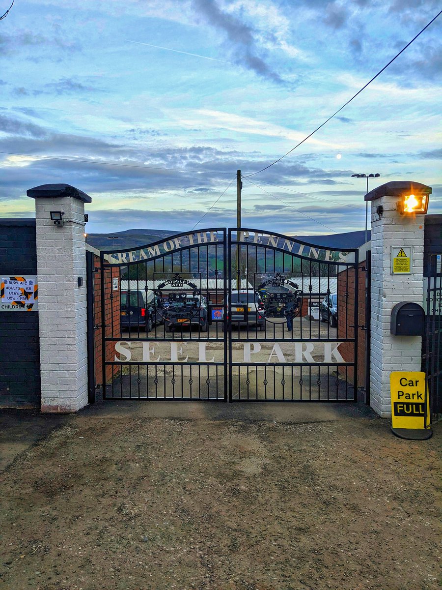 ourfootballdays's tweet photo. Throwback to last season when I visited Seel Park, home of @MossleyAFC to watch @buryfcofficial 

Great atmosphere created by the Shaker fans 🔵⚪

#buryfc #seelpark #m28reds #ourfootballdays #awaydays #groundshare #groundhopping #football https://t.co/g108QFqJG5