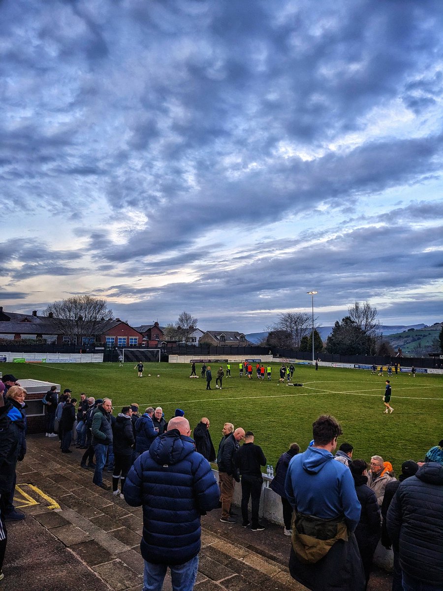 ourfootballdays's tweet photo. Throwback to last season when I visited Seel Park, home of @MossleyAFC to watch @buryfcofficial 

Great atmosphere created by the Shaker fans 🔵⚪

#buryfc #seelpark #m28reds #ourfootballdays #awaydays #groundshare #groundhopping #football https://t.co/g108QFqJG5