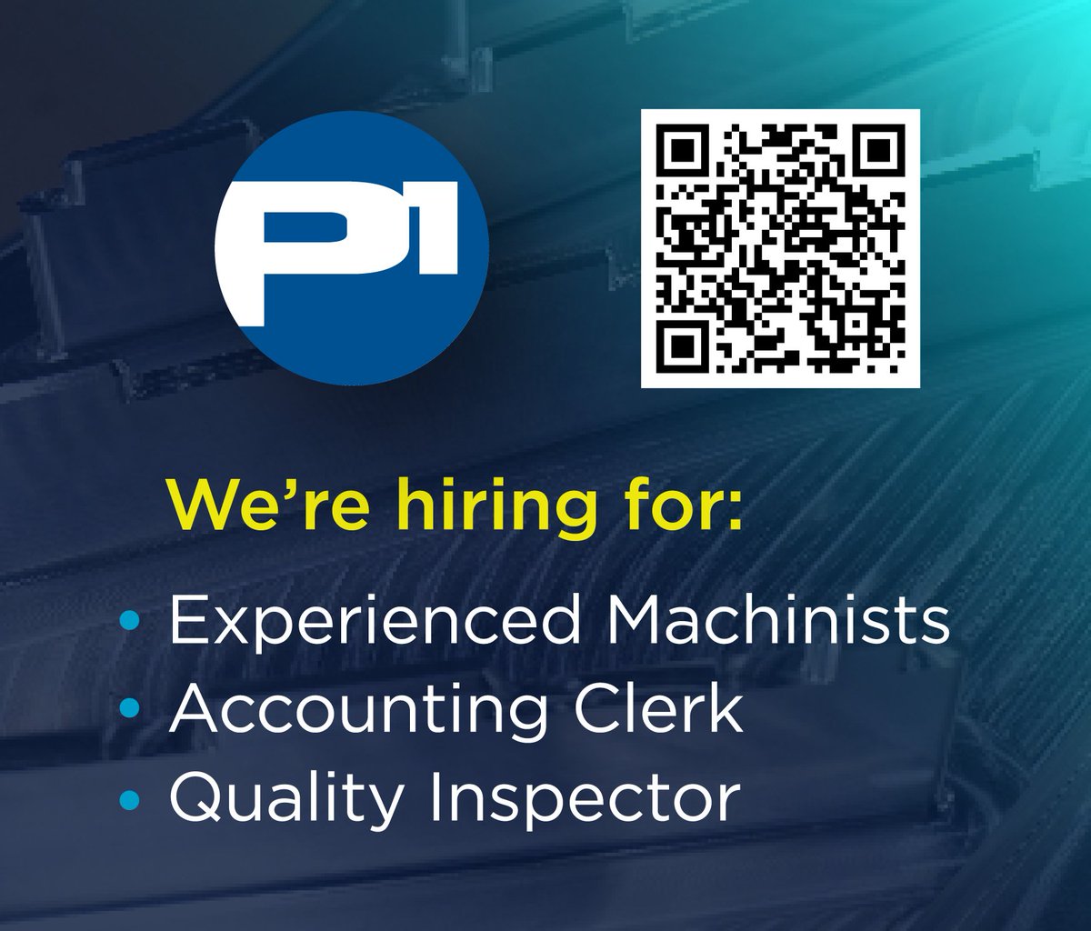 jobs.factoryfix.com/jobs?keyword=+…
We're growing and have several positions available! Join our world class team and begin your career in manufacturing with P1.
#manufacturing #jobs #career #cncmachining