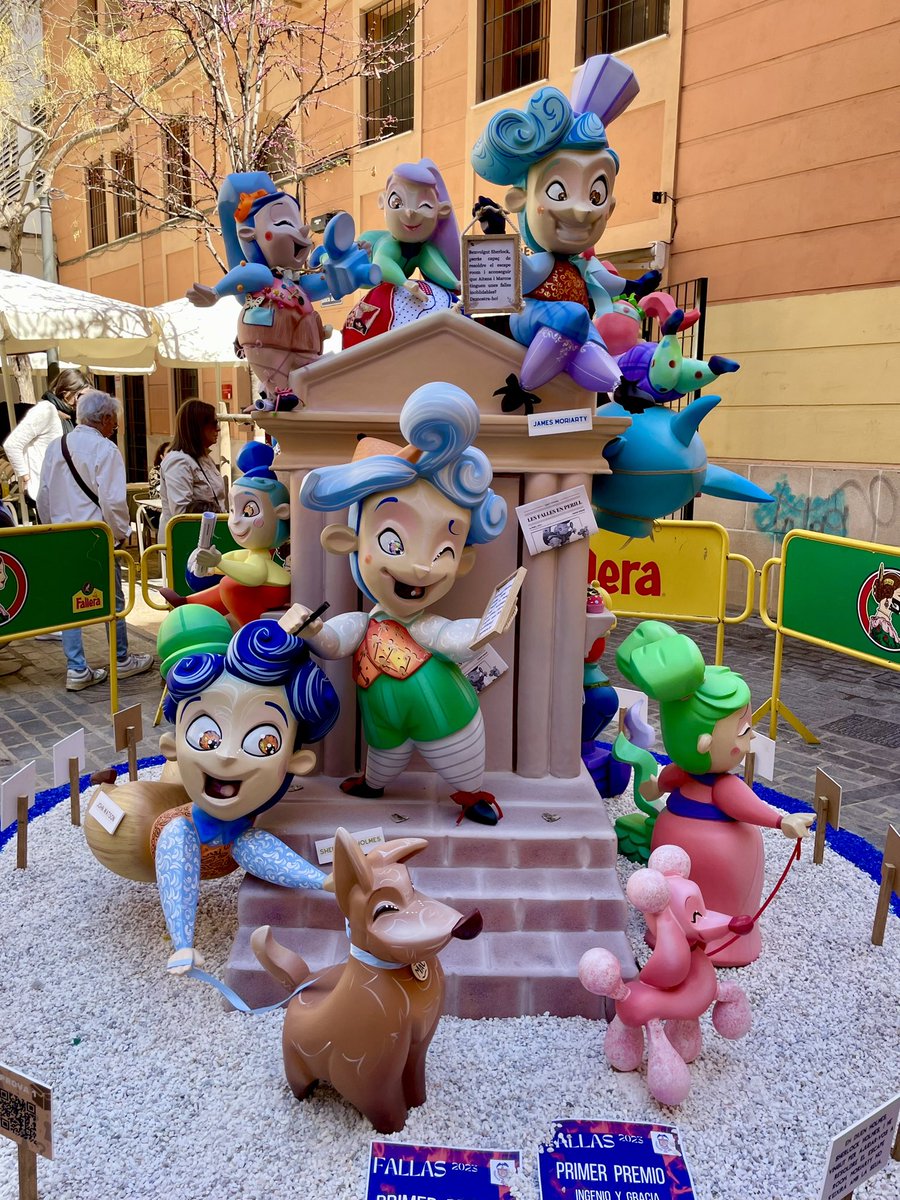 polvorafallera's tweet photo. “SHERLOCK HOLMES I EL SCAPE ROOM” de Carlos Herrero para Falla Quart i Palomar 1º premio sección 8ª infantil 1º ingenio y gracia #Fallas2023 #Falles2023 #Fallas23 #Falles23 #Fallas #Falles #Valencia https://t.co/zSYu5FGGwQ