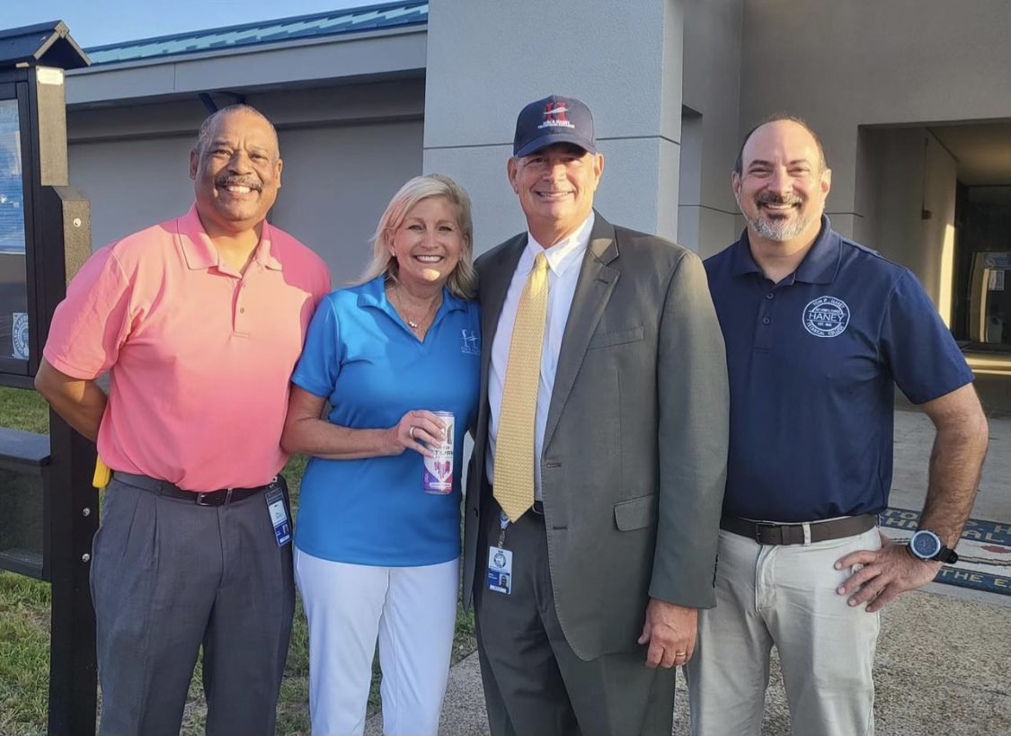 A GREAT first day at Haney!!!!  A staggering 451 new students started today gaining new and essentials skills for tomorrow’s workforce.  Thanks Angela for all you and your Team are doing in investing in others to build a better Bay!!!  Great job. <a href="/BayDistSchools/">Bay District Schools</a>