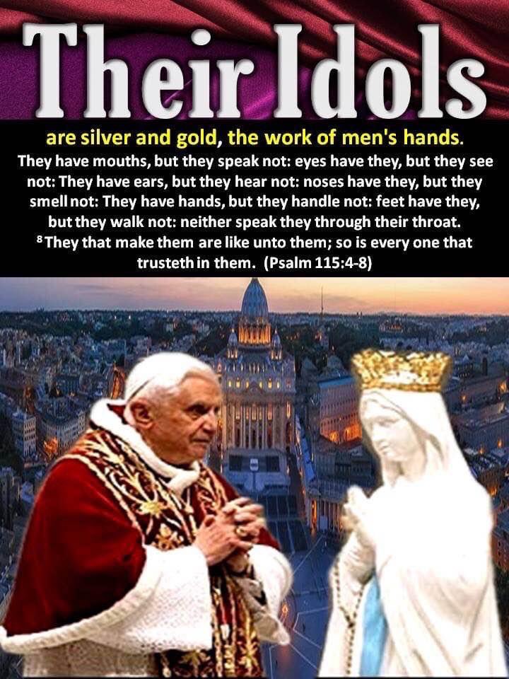 pbarc552's tweet photo. #Catholics has all been indoctrinated to believe that praying to the dead (necromancy/idolatry) is acceptable. https://t.co/QU35TKK99n