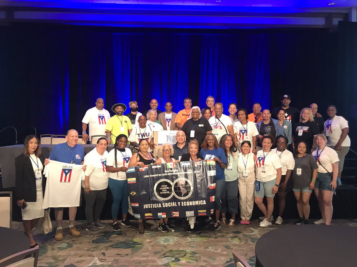 NYCLCLAA's tweet photo. NYC LCLAA chapter PRESENTE! At @LCLAA 24th National Mmebership Convention! #union #LCLAA24 https://t.co/T094i1l8tp