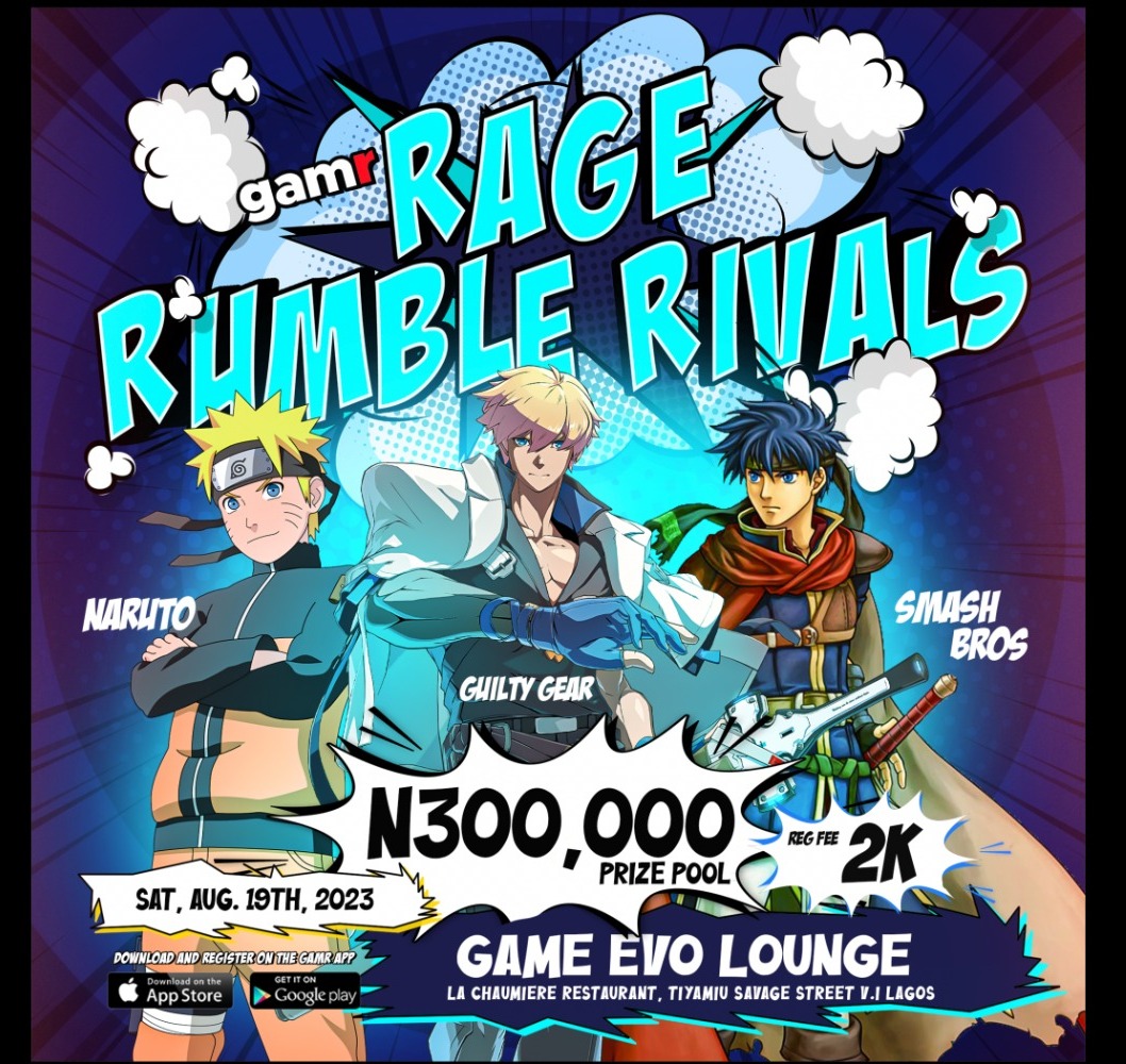 Anime fighters.. We got something sweet for you.. Register on the gamr app or at the venue.