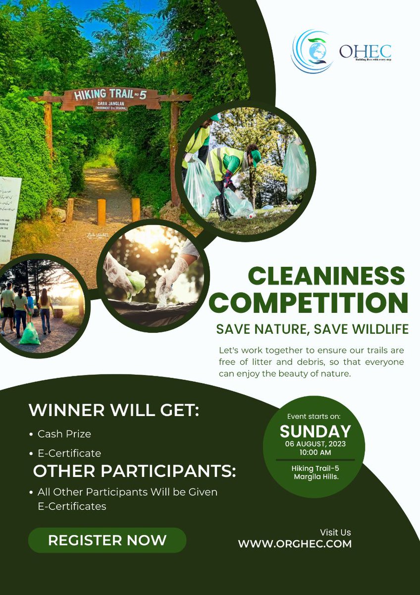 orghec's tweet photo. Let's work together to ensure our trails are free of litter and debris so that everyone can enjoy the beauty of nature. Join us for a day of outdoor fun and environmental stewardship!
Register yourself now 
https://t.co/IDrXfb6DgQ
#OHEC https://t.co/ZuVpQ3RjY3