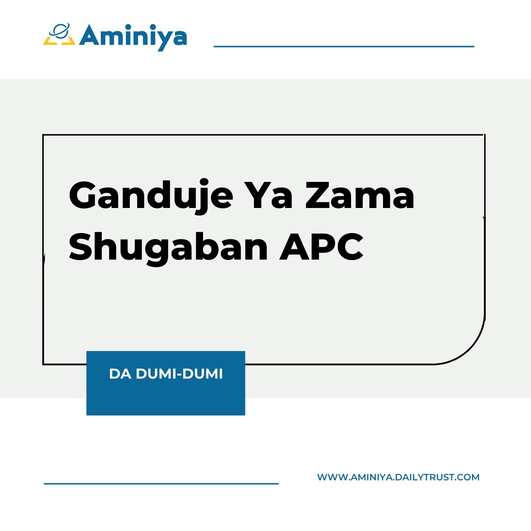 aminiyatrust's tweet photo. Jam’iyyar APC mai mulki ta tabbatar da tsohon gwamnan jihar Kano, Abdullahi Umar Ganduje a matsayin shugabanta na ƙasa.

Karin bayani: https://t.co/9BDYetP64k https://t.co/qlfnr79ytB