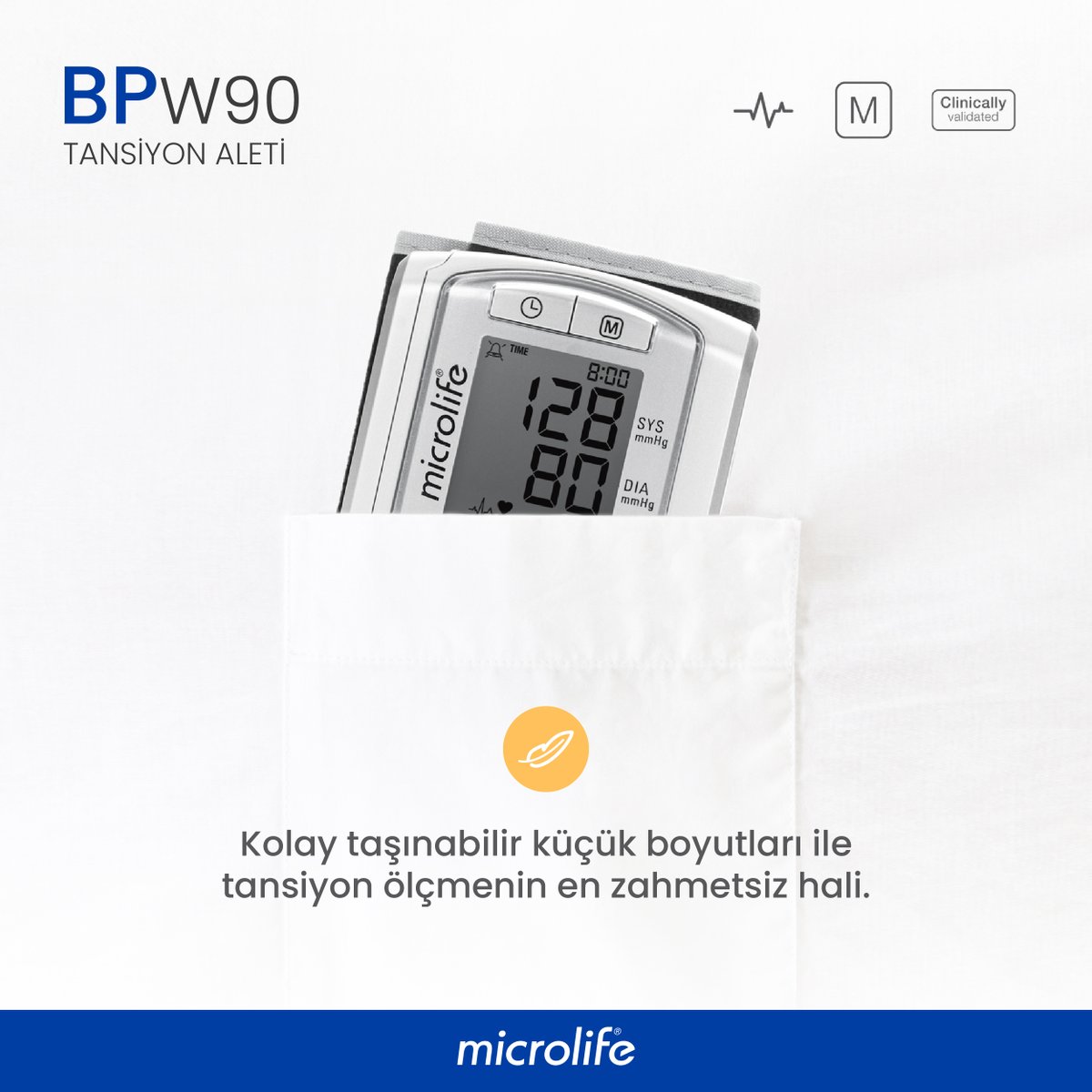 Elmaslarmedikal's tweet image. Avrupa Klinik Merkezi (BHS)’den tam not alan BP W90, bilekten tansiyon ölçümünde doğru ve hassas sonuçlar verir.

#microlife #tansiyonaleti #tansiyon #bloodpressure #bilektentansiyonölçer