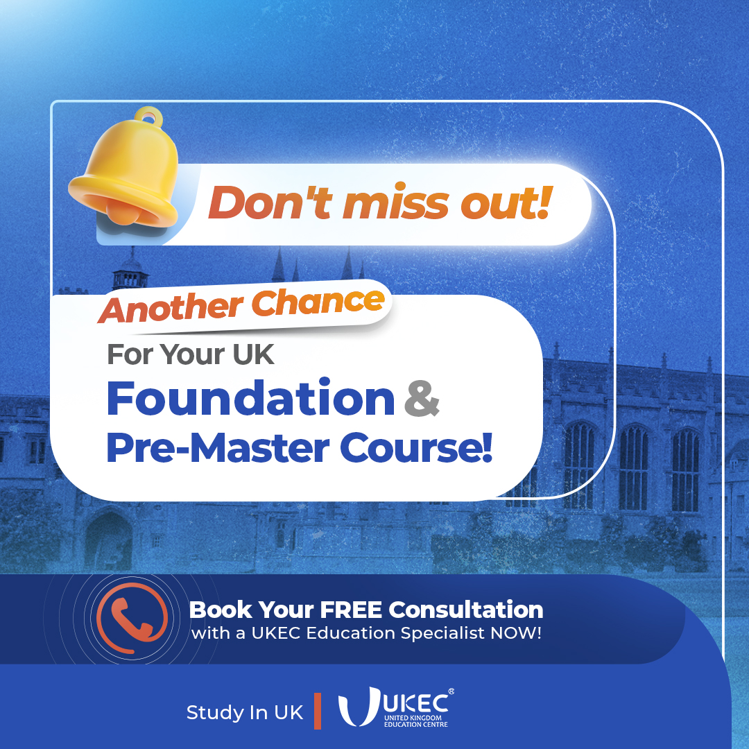 UKECcounsellor's tweet image. 🔥 UK #Foundation or #Premaster course at a top UK university - your second chance! 🎓
Don&apos;t miss out! Arrange a FREE consultation with a UKEC education specialist NOW!
PM us or visit our website: buff.ly/41V6ALN [link in bio] 
 #WeAreUKEC #TeamUKEC #InternationalStudents
