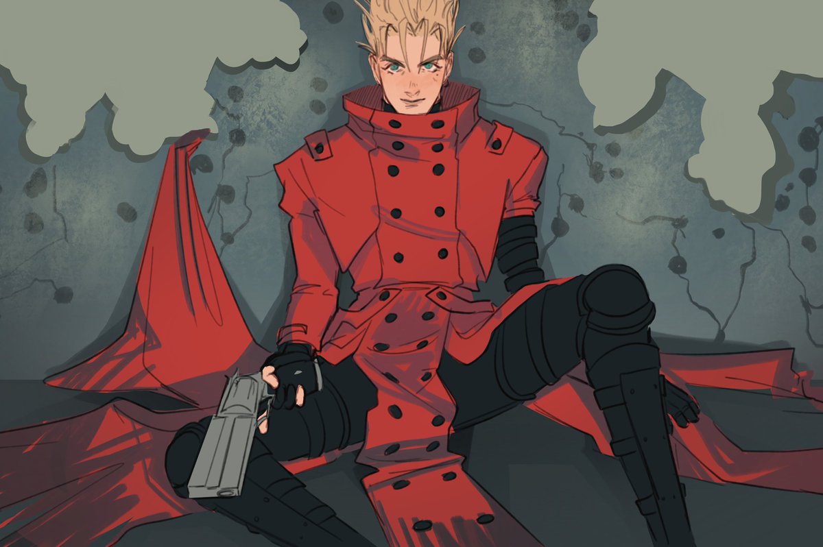 「$$60,000,000,000 man  #trigun #vashthest」|vill | edcl book production!!のイラスト