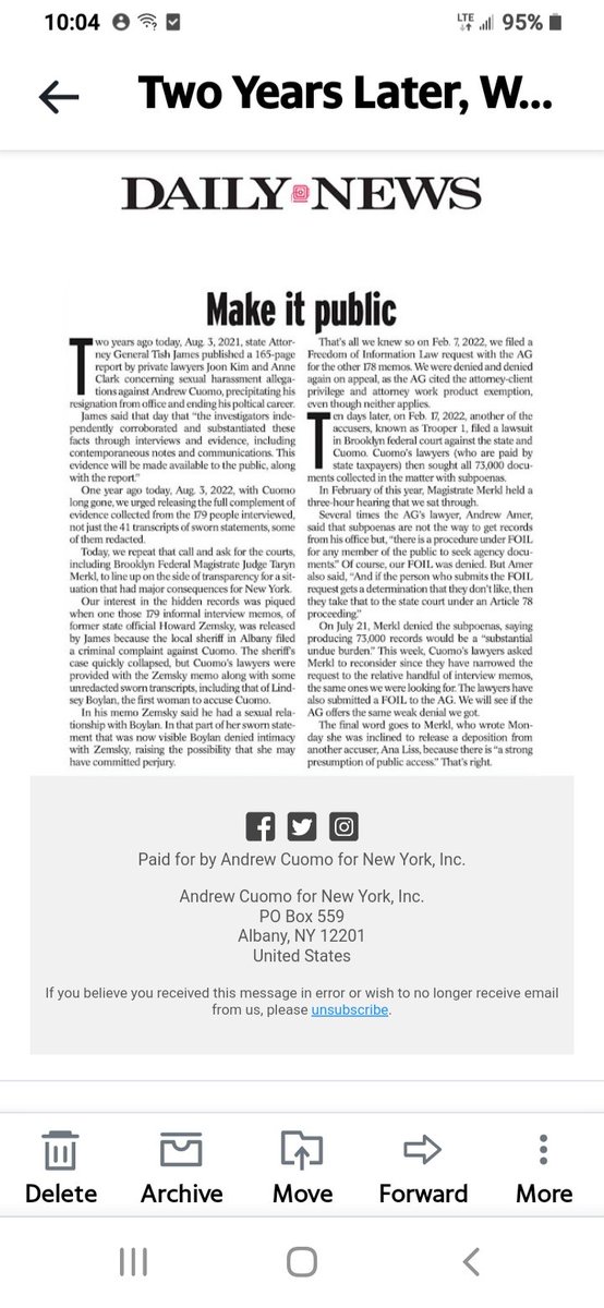 Now the Daily News states the truth. Only took 2 years. But the TV Media won't