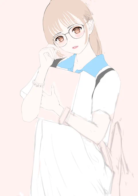 31日目です。立体を意識しながら修正しました。 #模写 #イラスト練習中
