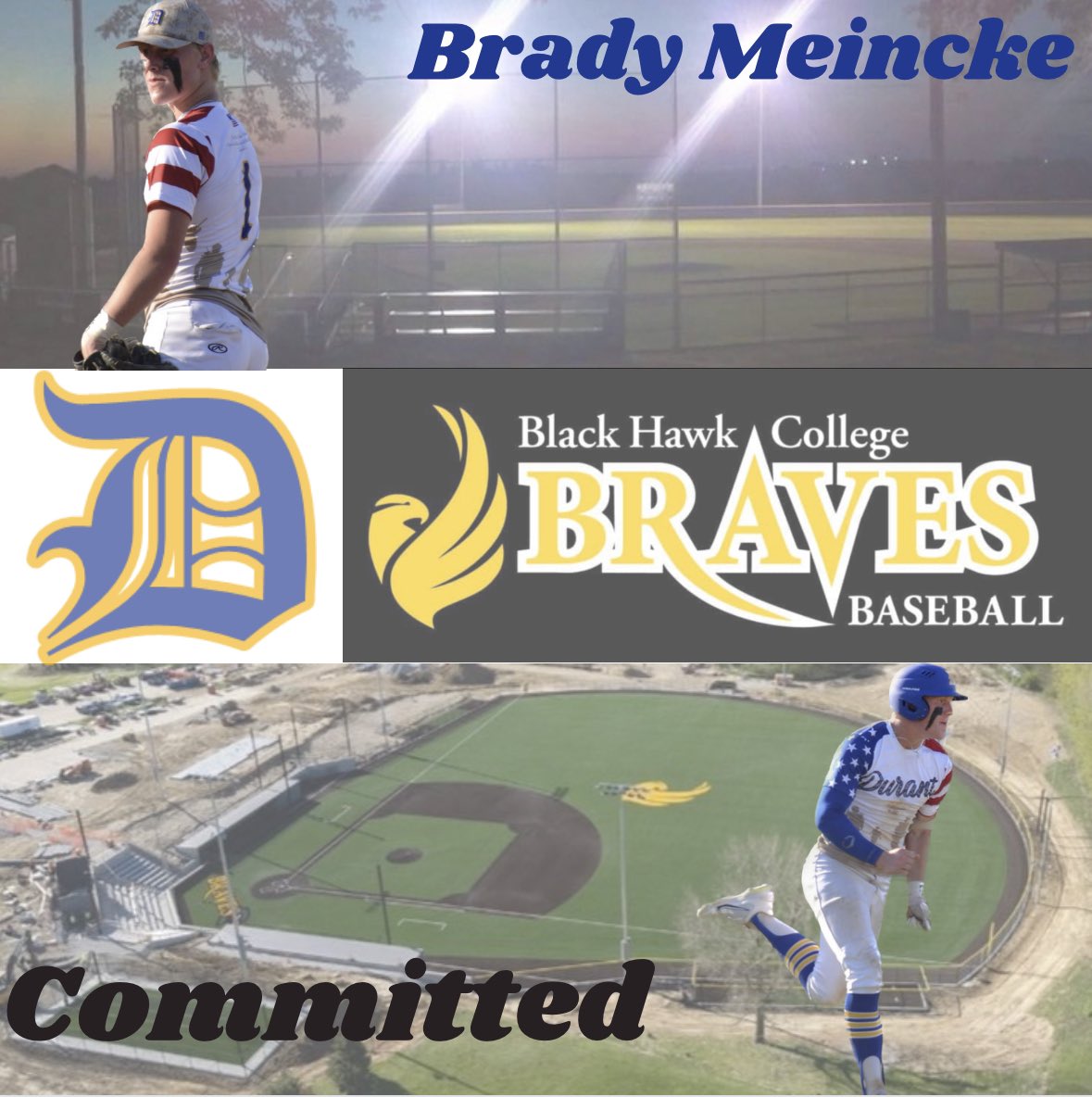 Durant_Baseball's tweet photo. Commitment 🚨 @BradyMeincke #Committed https://t.co/6cTbaG9FZM