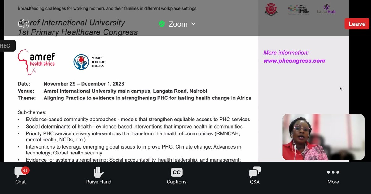 AmrefUniversity's tweet image. While sharing her remarks, @Sipiyian, emphasised the need for partners and health stakeholders to join the forthcoming #AMIUPHCongress, happening from 29th Nov to 1st Dec 2023, @AmrefUniversity main campus.

Get more information about #PHCongress via buff.ly/3COxEli