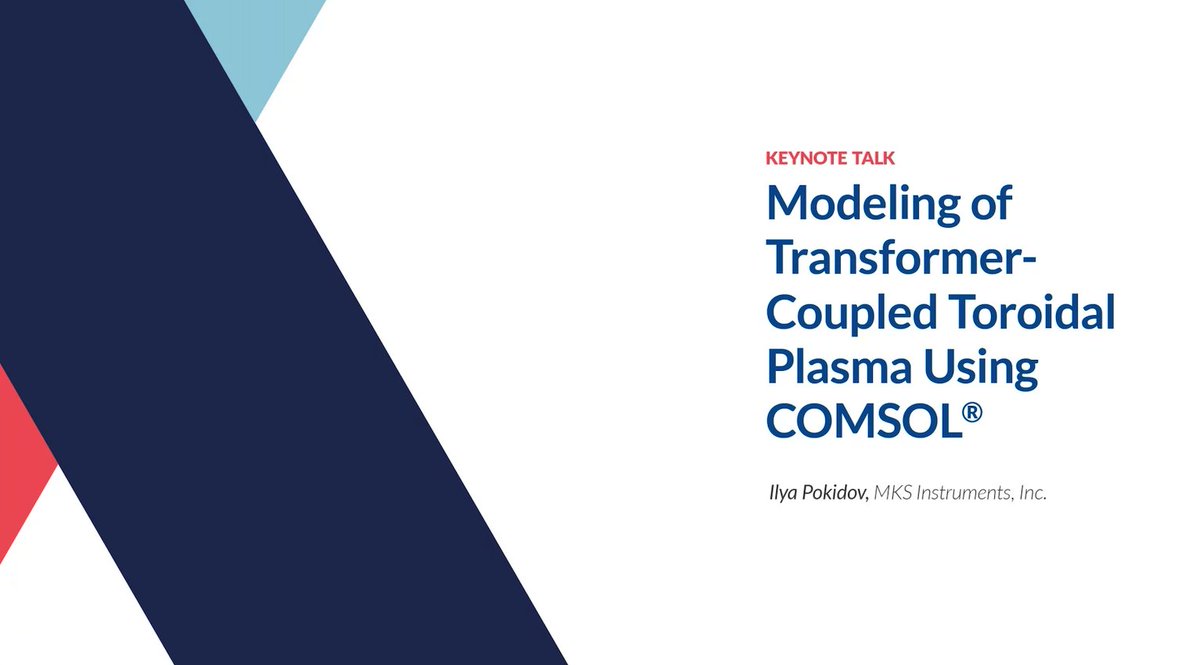 COMSOL_Inc's tweet photo. Low-temperature plasma is widely used in the fabrication of semiconductors. To learn about the modeling of this plasma application, watch this keynote talk, presented by MKS Instruments: https://t.co/wWlvxVQVlo https://t.co/GxmeNaDg4e