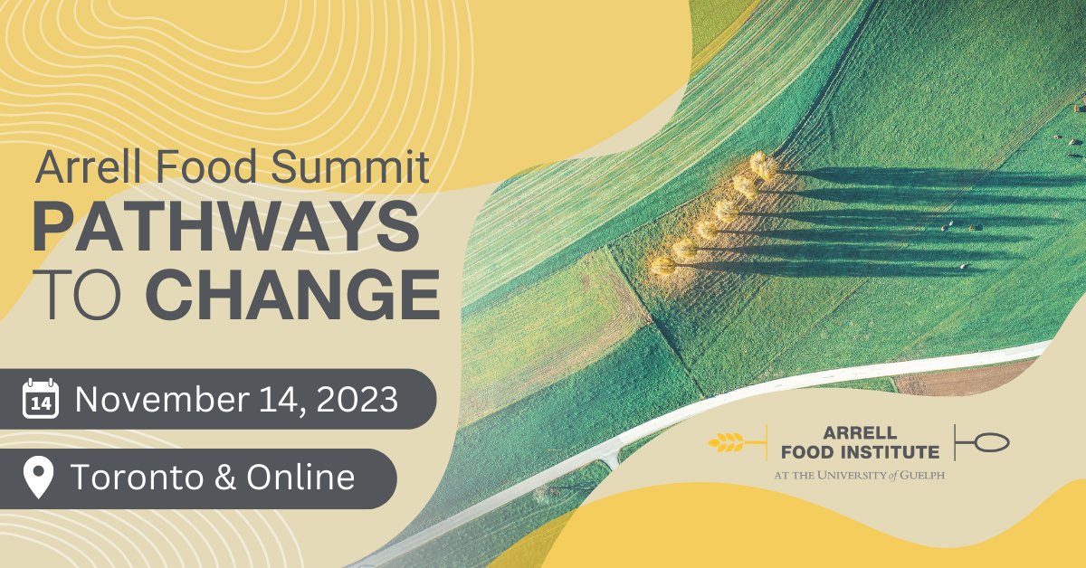 ArrellFoodInst's tweet photo. 📅 Join us at the Arrell Food Summit: Pathways to Change on November 14, 2023.
Participate in-person at the Toronto Region Board of Trade or view a free livestream of plenary sessions online.
Learn more and register today at https://t.co/7D6kIoVjPx
#AFoodSummit https://t.co/7tiMhR8nH7