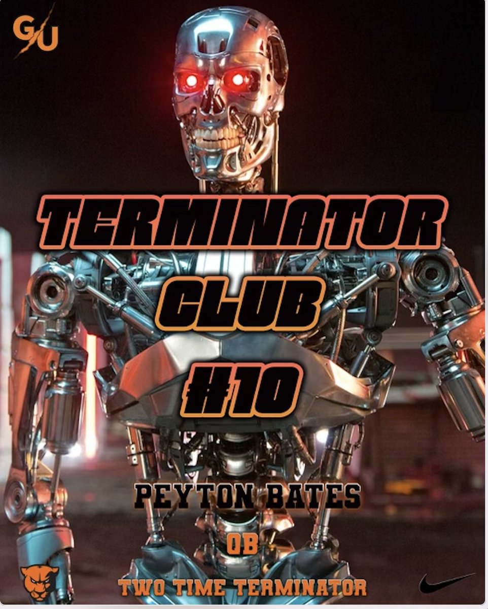 EMAPFootball's tweet photo. Our newest Terminator, coming in at #10 is SR QB, Peyton Bates.  #EMAP #ChampionsforChrsit #TerminatorClub https://t.co/AjolvGvoSH