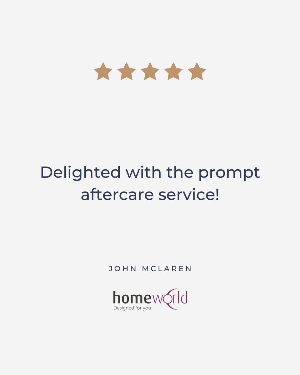 🌟 John McLaren's 5-star review 🌟 'Delighted with the prompt aftercare service!' John praises Homeworld's helpful and friendly staff, making them a top choice for home improvements. #kitchens #kitchensofinsta